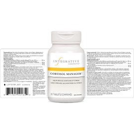 Cortisol Manager - Integrative Therapeutics - Helps Reduce Stress Symptoms and Cortisol Levels with Ashwagandha, Magnolia and L-Theanine - 30 Vegetarian Tablets