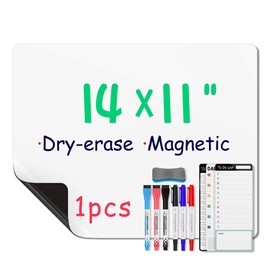 Mehaving Magnetic Dry Erase Board for Fridge, Whiteboard Sheet for Refrigerator, White Board Blank Notepad for Wall, Kitchen, Home Planner and Organizer, Includes To-Do List (Medium 28*35cm(1 sheet))