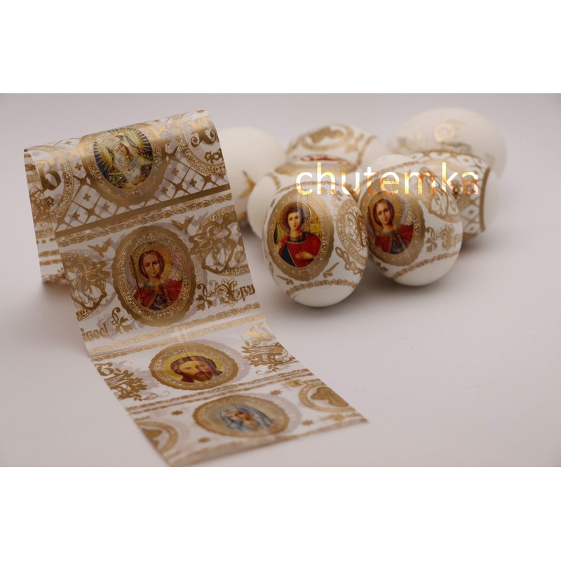 Ukrainian Thermo Heat Shrink Sleeve Decoration Easter Egg Wraps Pysanka