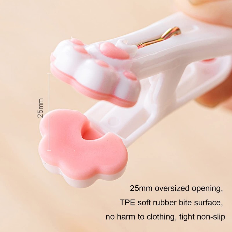 Lawen Creative /Cute Cat Paw Soft Rubber Clothes Peg, Sturdy
