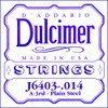 D'Addario J6403 .014 Plain Steel Single String for Dulcimer