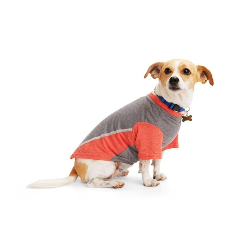 Reddy Grey/Red Cooling Dog Tee, Small