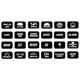 CafePress Mini Toggle Switch Labels Sticker Rectangle Bumper Sticker Car Decal