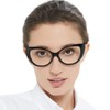 MARE AZZURO Oversized Reading Glasses Women Stylish Cat Eye Readers