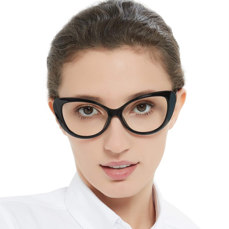 MARE AZZURO Oversized Reading Glasses Women Stylish Cat Eye Readers
