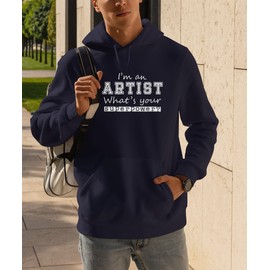 Hippowarehouse I'm an Artist What's Your Superpower? Baseball Cap hat Premium Printed 5 Panel OneSize Adults Black