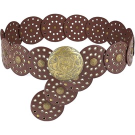 1 Cinto Vaquero Mujer, Cinturones Vaqueros para Diseño Clásico Occidental, Ajuste Cómodo, Accesorio Versátil para Jeans y Vestidos, Talla Única con Hebilla Decorativa