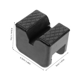 Anneome 4Pcs Rubber Jack Stand Pads Durable Floor Jack Pads for Stable Support Vibration Reduction Compatible with Various Car Models Essential Accessory for Car Owners