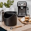 Coffee Knock Box, 4.6 in, Barista Style Espresso Grounds Knock