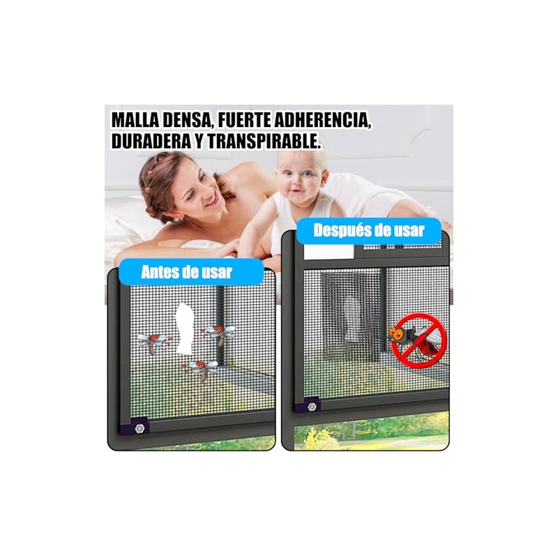 Cinta Adhesiva Mosquitera, Kit de Reparación de Mosquitera para Pantalla