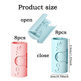 JSGBZK 16 Pcs Sheet Clips for Bedding, Bed Sheet Clips, Bed Sheet Grippers, Fitted Sheet Clips To Keep Duvet In Place Suitable for Fixed Bed Sheets/Snack Bags/Loose Leaf Notebooks