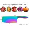 WELLSTAR Rainbow Meat Cleaver, 7 inch Iridescent Chinese Meat Vegetable