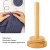 Wooden Yarn Holder Smoothing Sturdy Stable Base Easy Operation Detachable