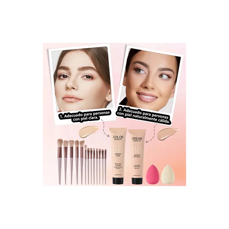 Kit De Maquillaje Completo Set Combinado Regalo Principiante