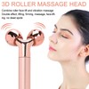 Electric 3D Facial Roller Massager Remove Puffiness Slimming Tightening Face