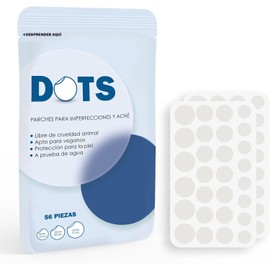 Dots Parches Para Acné - 56 Piezas (8mm/10mm/12mm) Resistentes Al Agua, Tratamiento Hidrocoloide De Imperfecciones Con Centella Asiatica Para ElCuidado De La Piel, Pimple Patch Hecho En Corea Del Sur