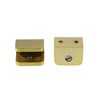 HEVSTIL 2-Pack Glass Clamp,Brass Glass Clamps No-Drill-on-Glass Glass Holder Bracket