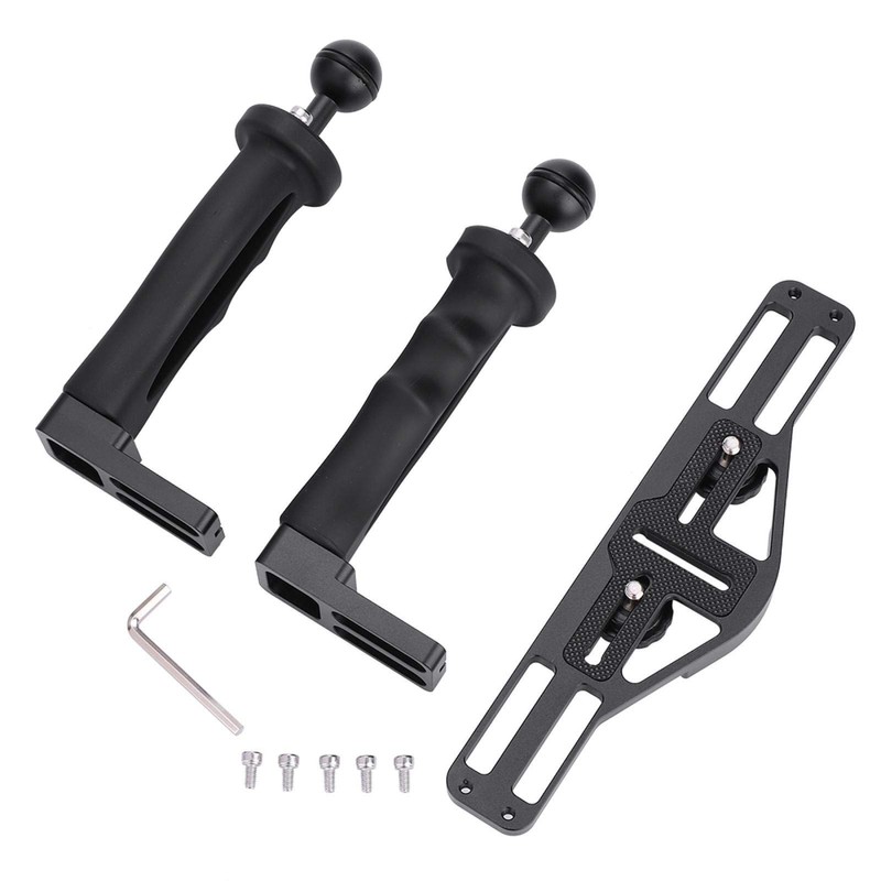 VBESTLIFE Aluminium Handheld Stabilizer Tray, 1/4in Screws, Compatible with Underwater