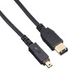 エレコム IEEE1394 FireWire400(i.LINK・DV)ケーブル 6pin-4pin 1.0m ブラック IE-461BK