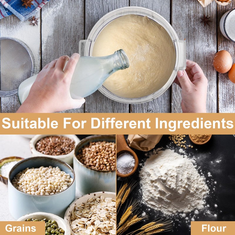 Suclain 4 Set 6 Quart 4 Qt Round Food Storage