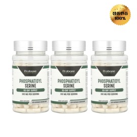 2+1 ProBase Nutrition Phosphatidyl Serine 150mg capsules, 120 tablets, 3 units, 120 servings / 2+1 프로베이스뉴트리션 포스파티딜 세린 150mg 캡슐 120정, 3개, 120회분