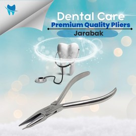 Dental Jarabak Plier Precision Serrations & Grooves Loop Forming Bending Closing Light Wire Orthodontic Pliers Stainless Steel