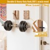 KINGSOW Wooden Foldable Coat Hooks: Magnetic for Hallway Behind Door