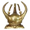 Ebros Gift Medium Gold Resin 3 Horned Rhinoceros Beetle Wall