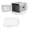 Commercial Food Dehydrator 8-Tray Fruit and Meat Dehydrator Stainless Steel