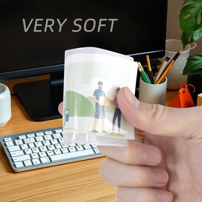 12 Pack Social Security Card Protector, Transparent PVC Waterproof Card