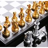 Foldable Magnetic Chess Set with Deluxe Gold and Silver Magnet