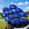 Office Themed Golf Iron Head Covers Set of 10, Leather