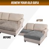 BXFUL Sofa Seat Cushion Covers, Stretch Velvet Sofa Cushion Slipcovers,