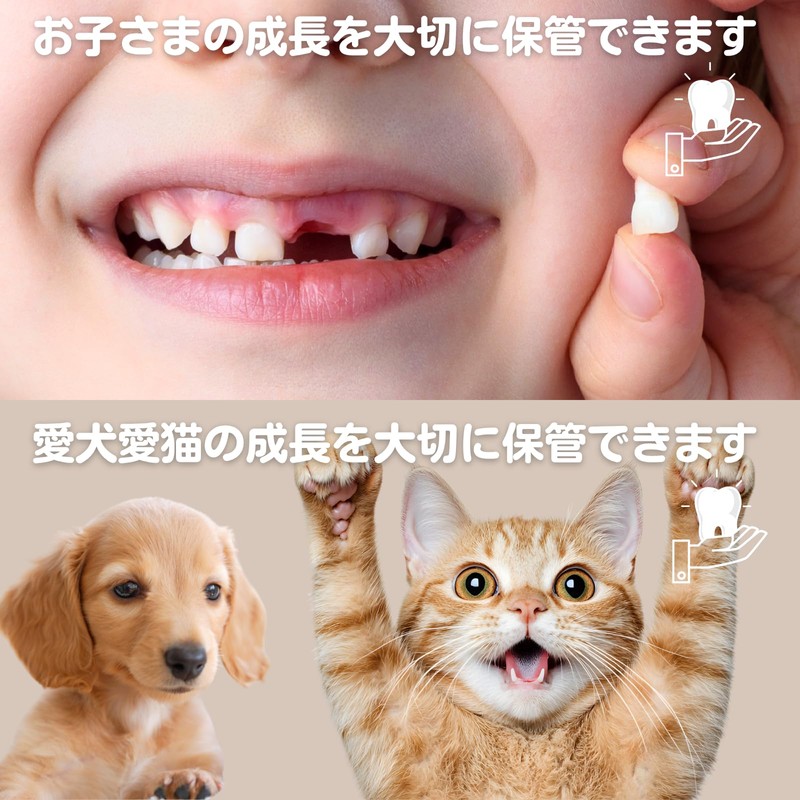 UNiELEMENT Baby Teeth Case, Wooden Baby Tooth Case, Pets, Compact,