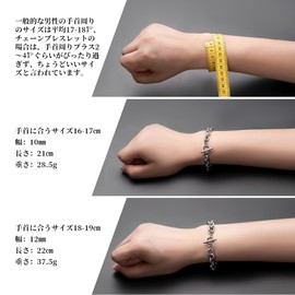 Yooping Men's Bracelet, Accessories, Stainless Steel, Mantel, Chain, Silver Stainless Steel