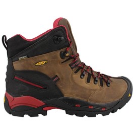 KEEN Utility Pittsburgh Bison Steel Toe, EH, Waterproof, Men's Hiker (9.0 D) Brown