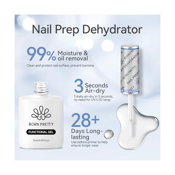 Born Pretty Nail Prep Dehydrator für Nägel Natürlich 15ML -