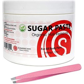 Sugaring Paste for Home use - Bikini, Brazilian, Legs, Arms, Chest, Back + Tweezer
