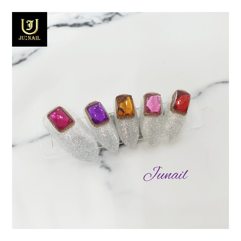  No.1209 Handmade Nail Tips - Short Ballerina / No.1209