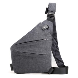 MAXTOP Anti Theft Crossbody Bag for Women Men Multi-Pocket Travel Slim Sling Bag with Adjustable Strap