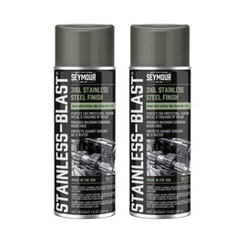 16-54 Seymour Stainless-Blast, Specialty Automotive Stainless Steel Spray Paint net 12 oz. (Pack of 2)