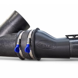 GenTen 4 to 2-1/2 Inch Vacuum Hose Adapter | Heavy-Duty Shop Vac Reducer for Dust Collection Fittings & Dust Collectors for Woodworking - 4” Hose to 2.5” Port, USA Made (Slip-In)