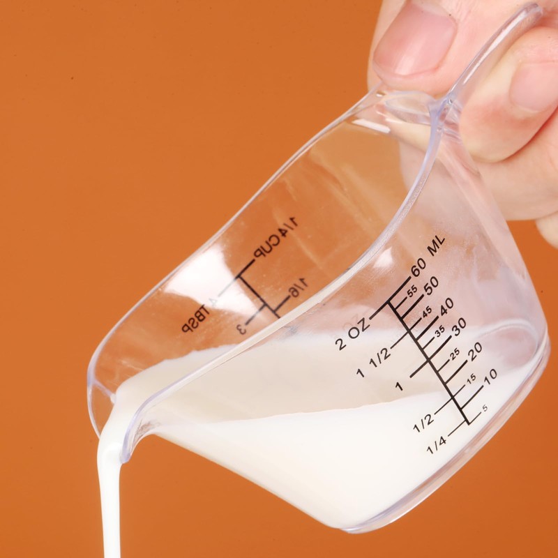DOTINGHUX® 2 Oz Measuring Cup, 1/4 Cup Acrylic Measuring Cups,