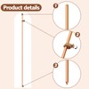 Gisafai 3 Pcs Grounding Rod 4 ft Portable Electrical Copper
