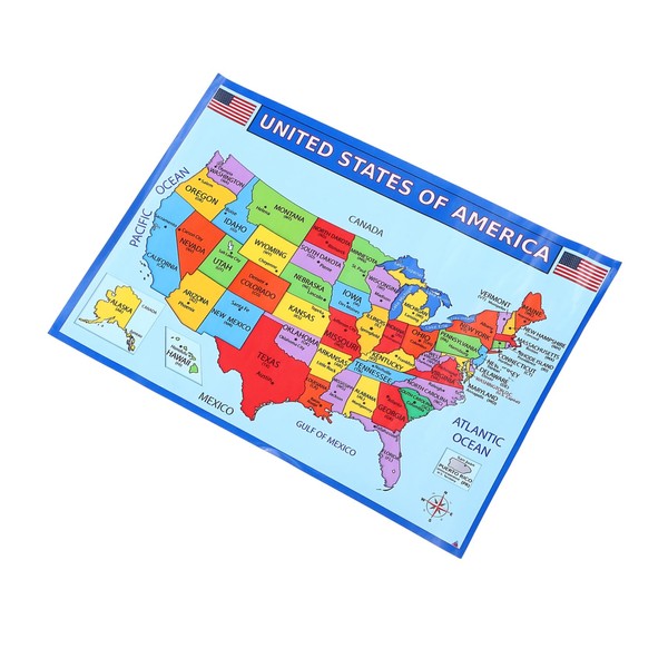 Operitacx Brilliant Maps Usa States Map Large Wall Art Learning