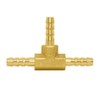 Joywayus Brass 1/8" Hose Barb, Tee 3 Way Union Pipe