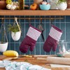 KitchenAid Albany Oven Mitt 2-Pack Set, Beet, 7"x13"