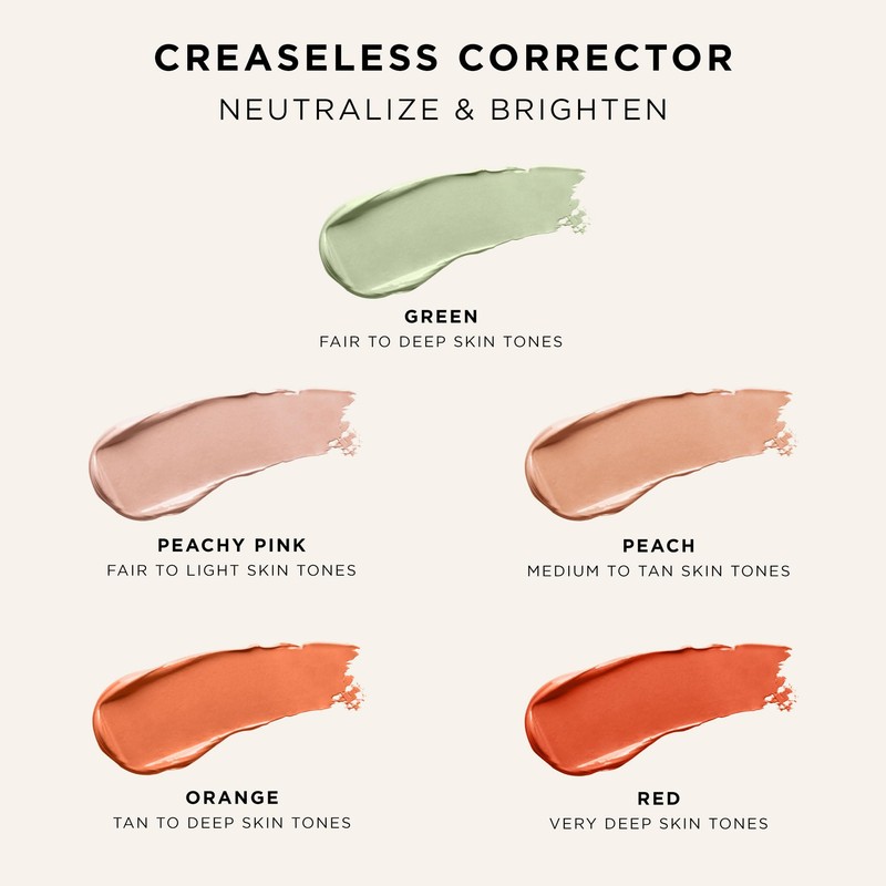 tarte creaseless corrector - orange (medium to deep skin tones)