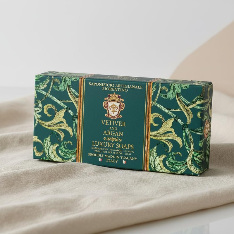 Fiorentino Soap Vetiver and Argan 3 x 125 g