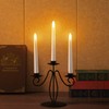 Flameless Window Taper Candles Battery Operated Realistic Flickering Taper LED